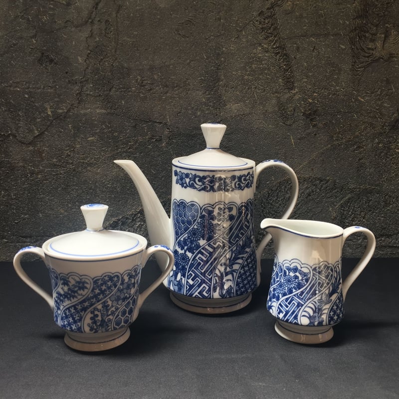 Japan Vintage LAC CHINA ポット＋クリーム＋シュガー 3PCS | Kica