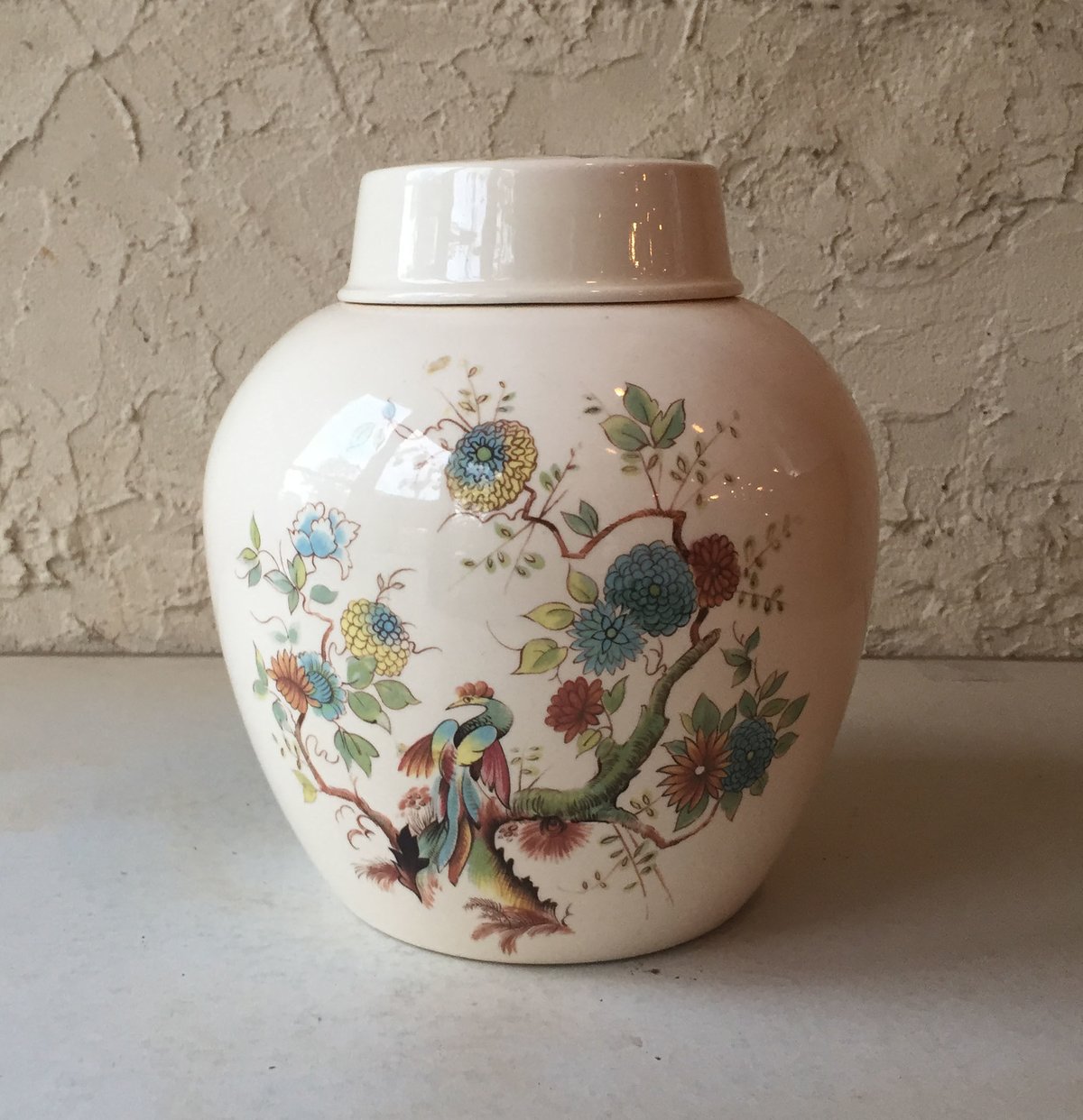Royal Cauldon ロイヤルコールドン tea caddy jar 紅茶壷 茶葉入 イ