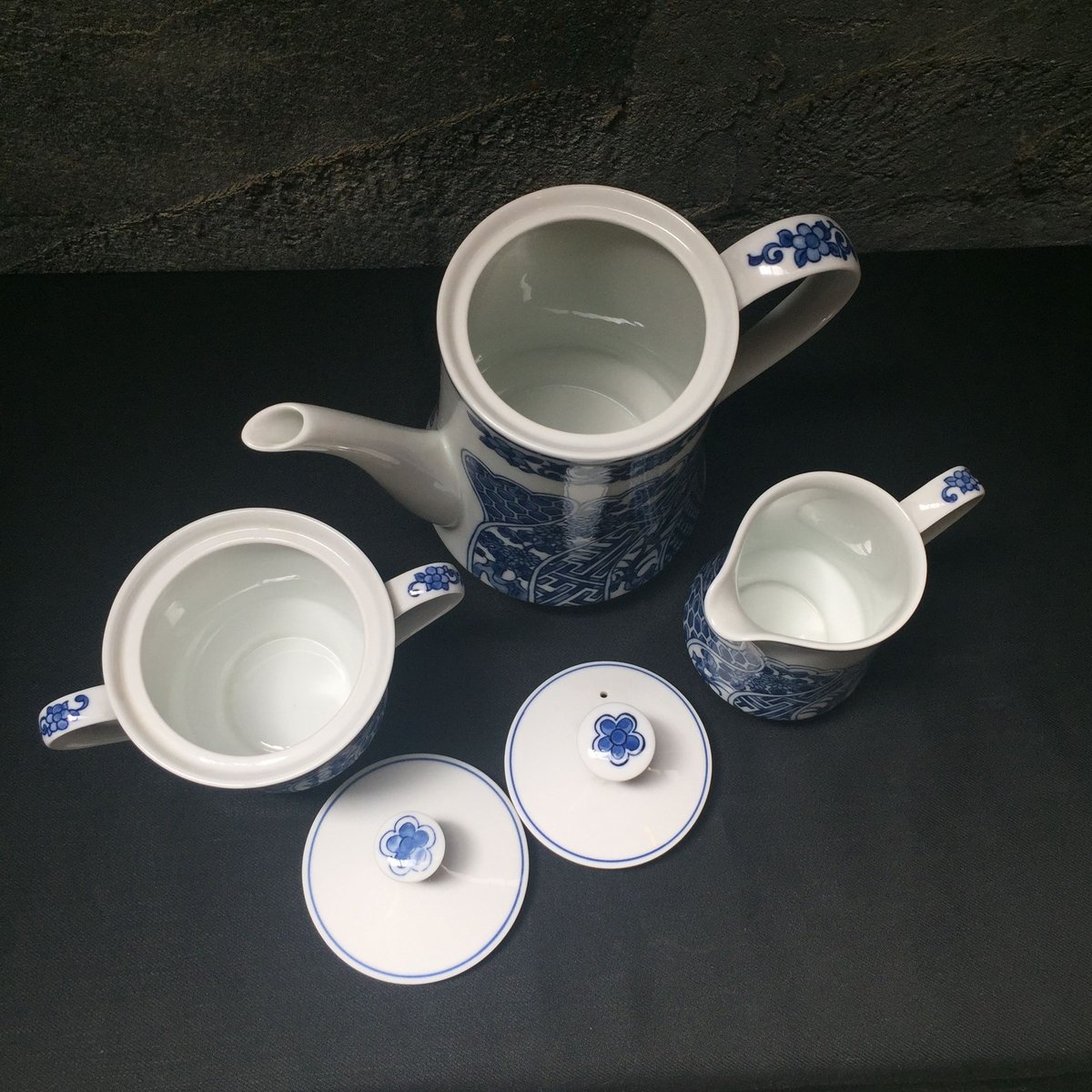 Japan Vintage LAC CHINA ポット＋クリーム＋シュガー 3PCS | Kica