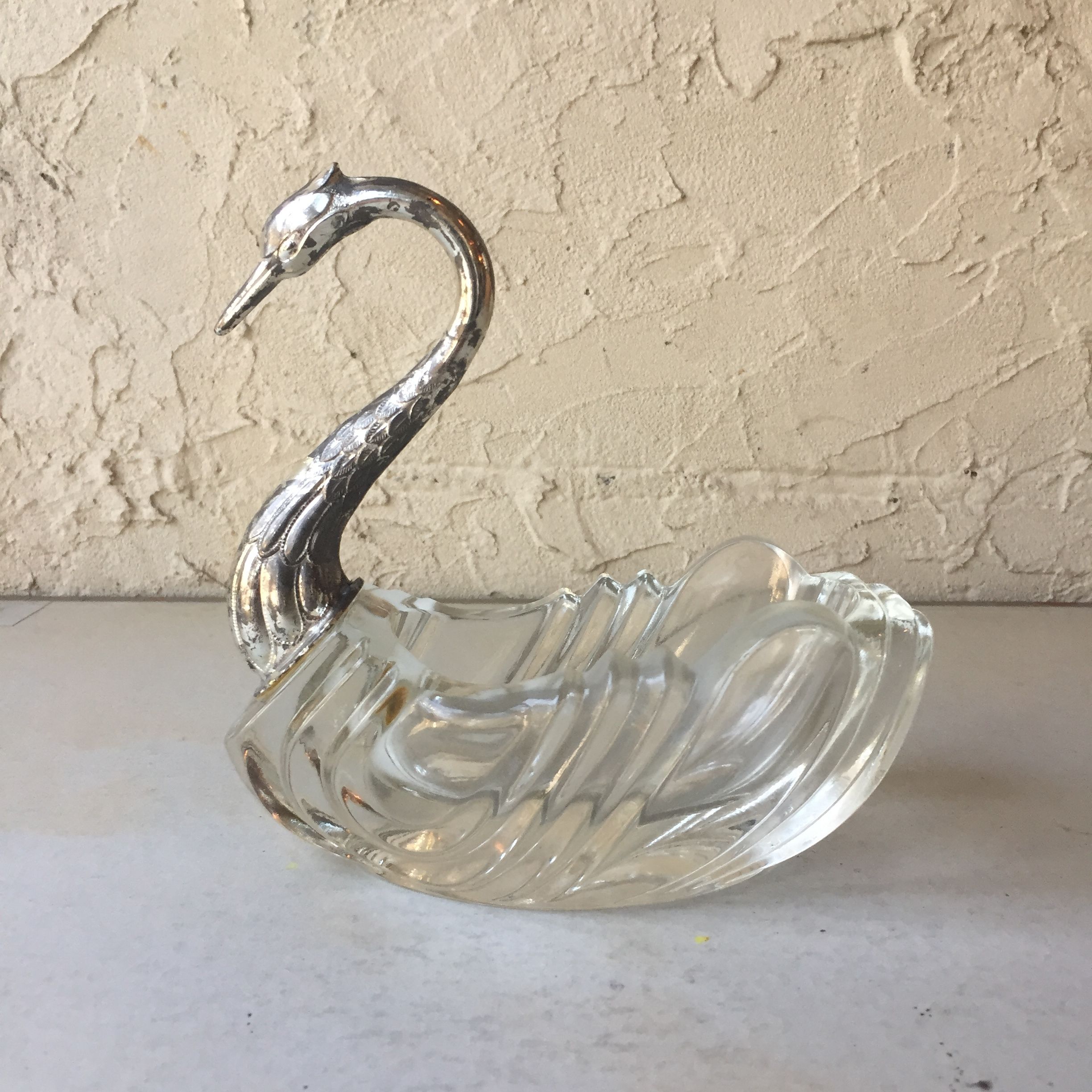 金属製白鳥型小物置き◆◇置物 original