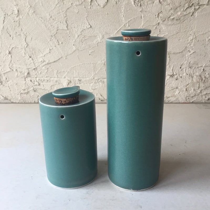 昭和レトロ　錫セット　継山銘 朝宮茶詰合せ（煎茶・かりがね） | ギフトセット | あさみや銘茶 山本園