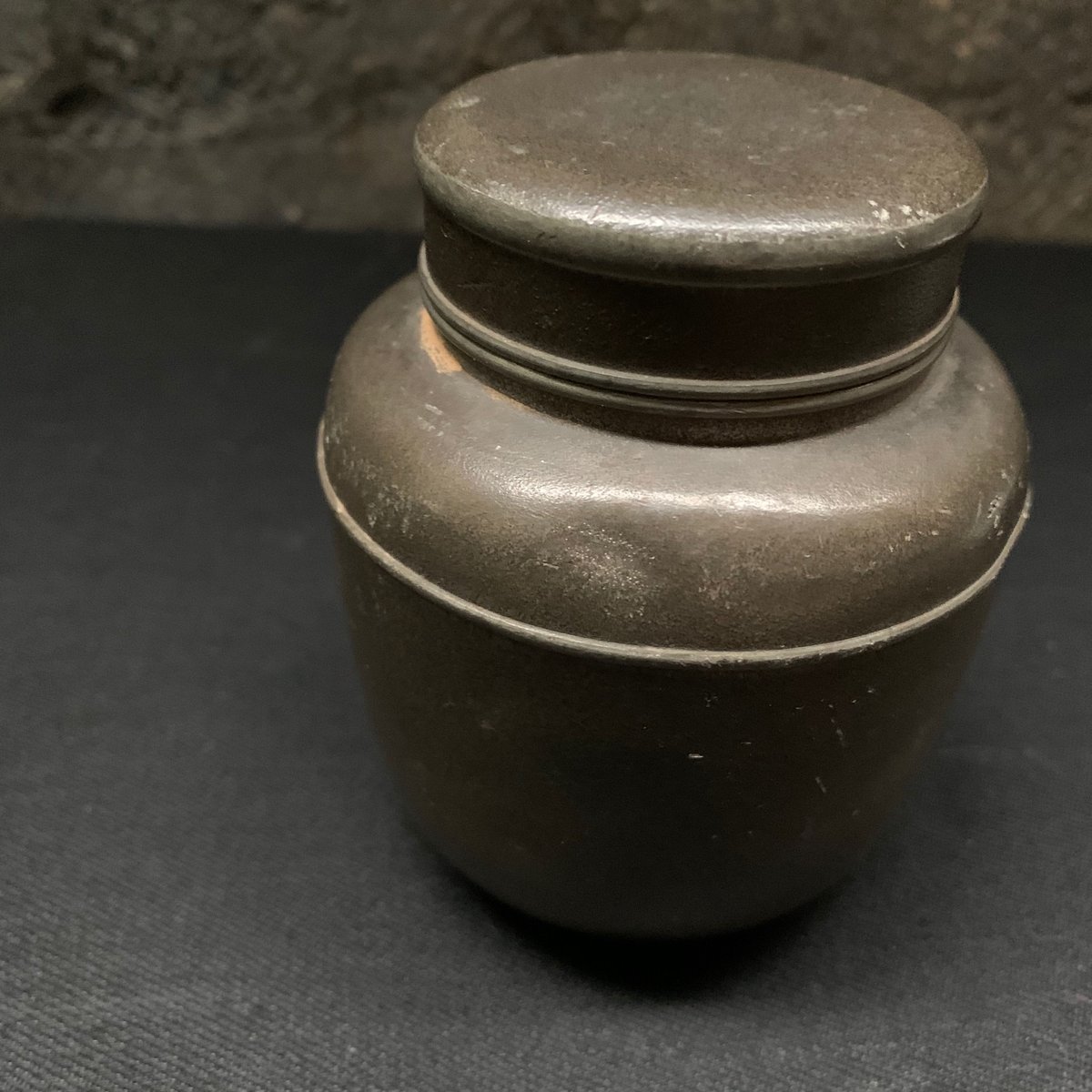 Japan Antique 古錫 純錫 中村半造 茶壺 煎茶 道具 錫 茶壷 茶入