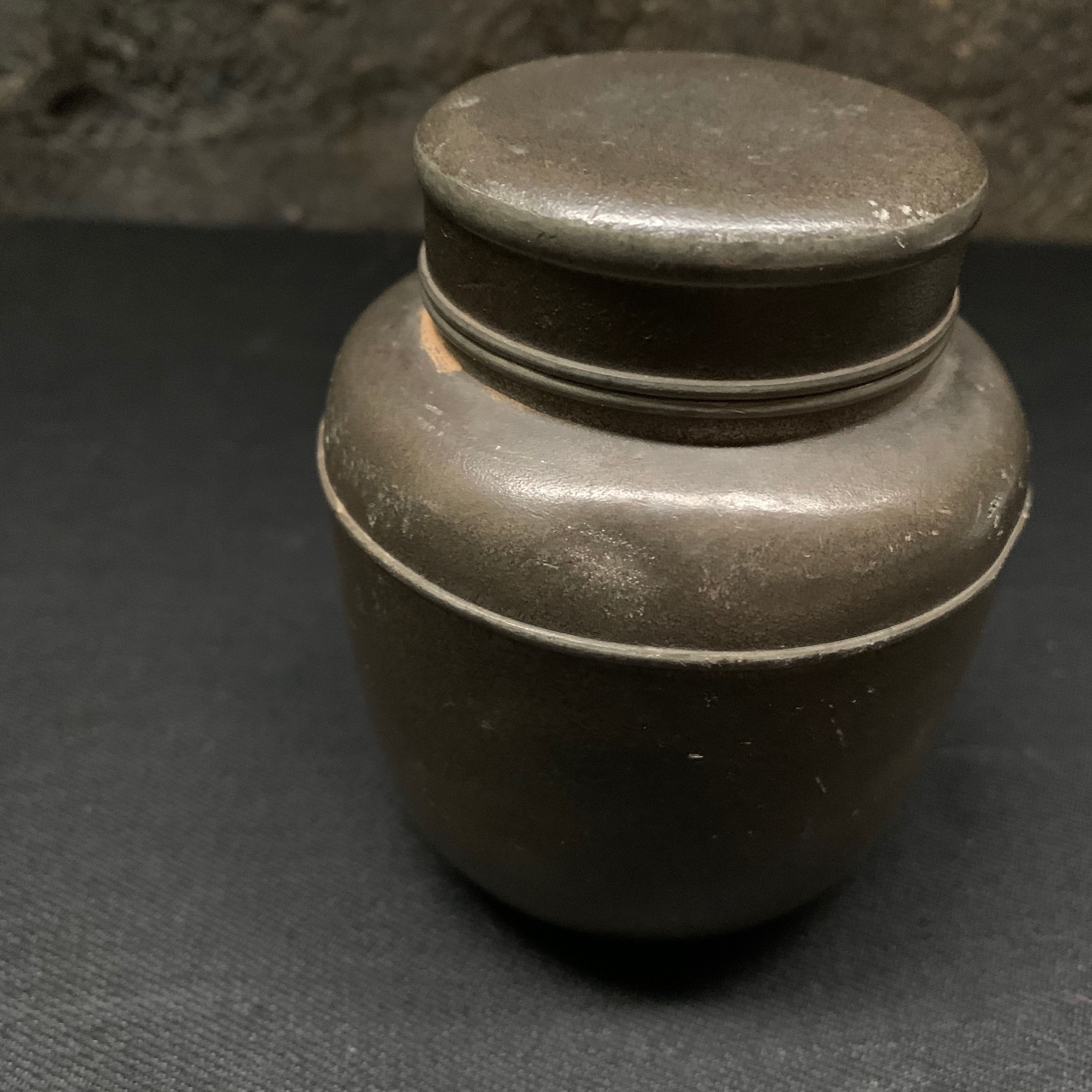 #純錫 #茶入 #中村半兵衛 #中村半印 #古錫 #茶器 #茶道具 #茶壷 original