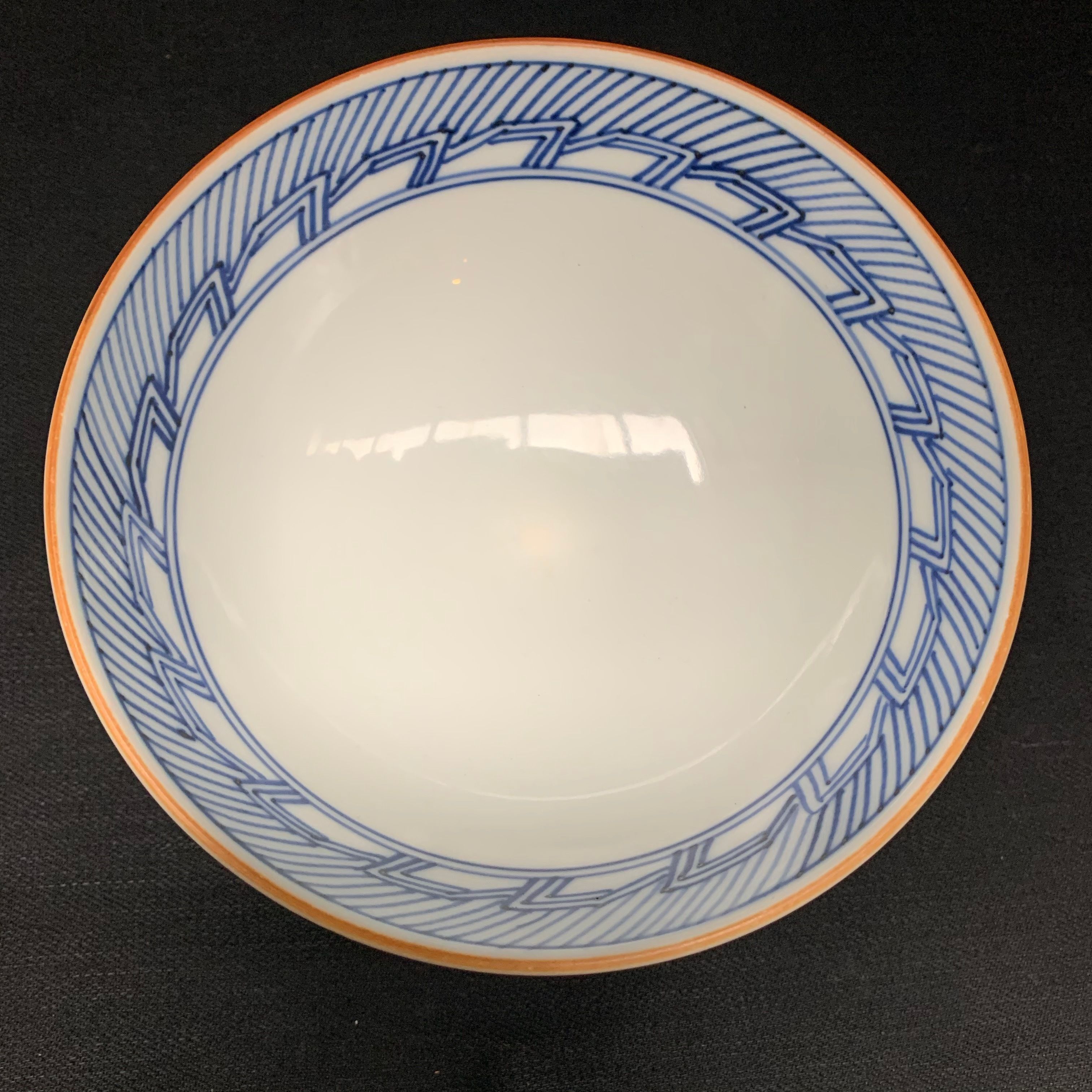 Japan Vintage 京都窯 平八 製 龍文 飯 茶碗 平八 龍 染付 新品 未使用