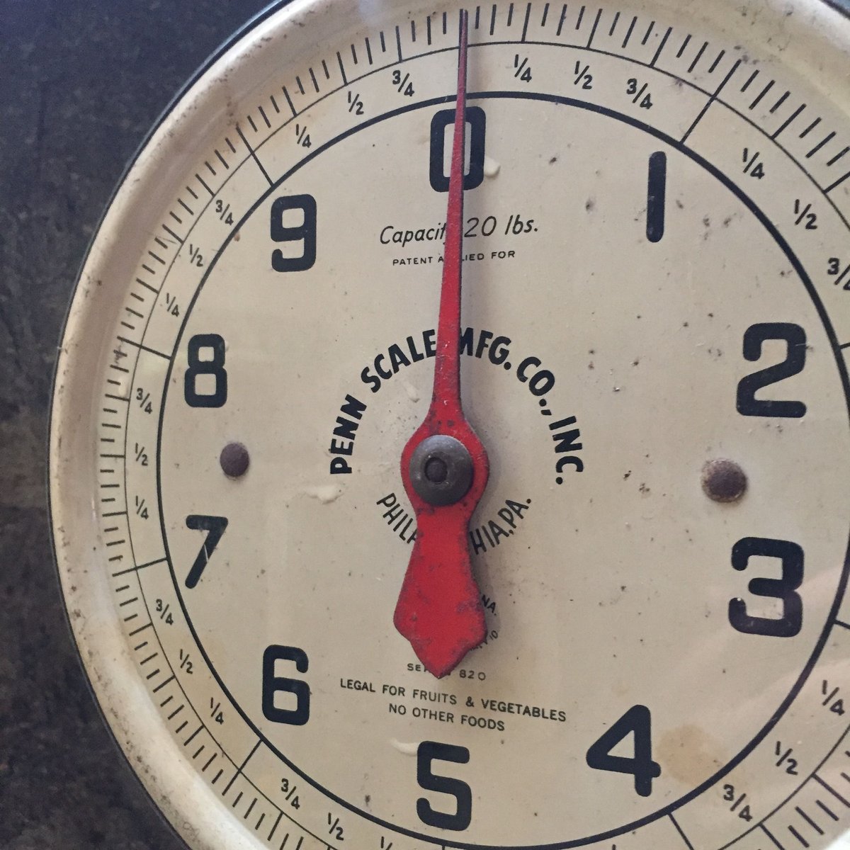 USA Vintage 吊りスケール ブリキ はかり 吊り下げ 秤 | Kica