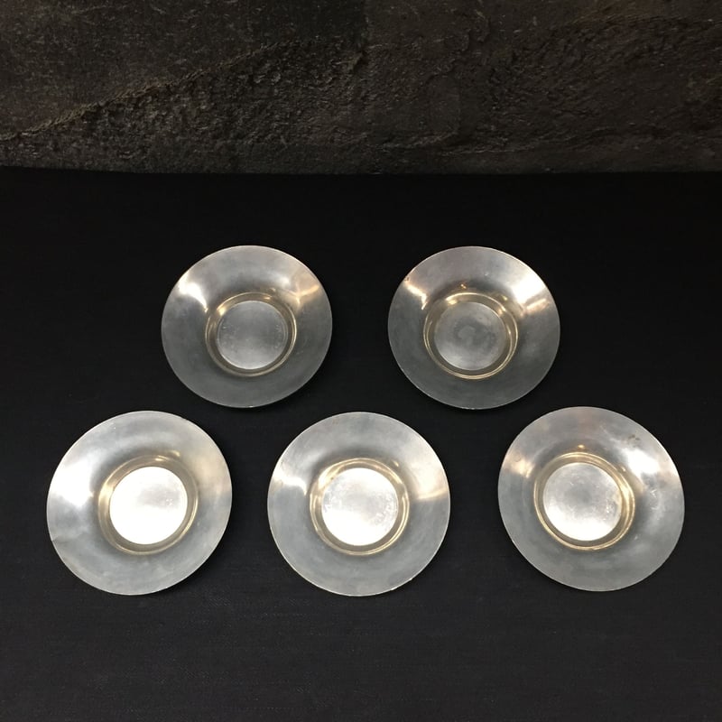純鍚圓式茶托 秦蔵六造 市川鉄狼刀 共箱 MA39