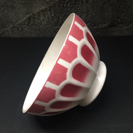 France Vintage Luneville リュネヴィル カフェオレボウル ウロコ柄