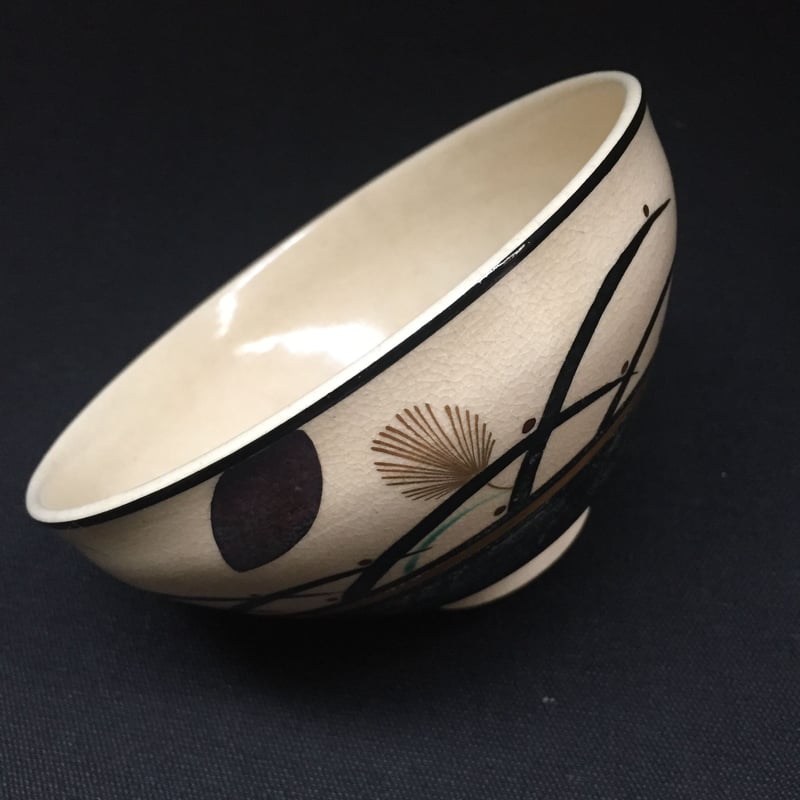 Japan Vintage 茶道具 茶碗 抹茶 京焼 信宗寺 清宗 清閑 在銘