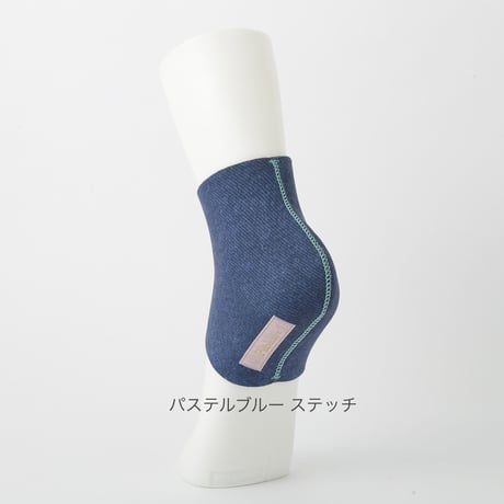 かかとソックス（インディゴ デニム柄）
