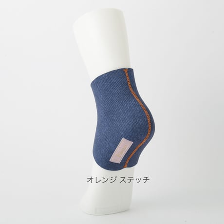 かかとソックス（インディゴ デニム柄）