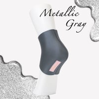 【Metaric】かかとソックス（メタリックグレー）