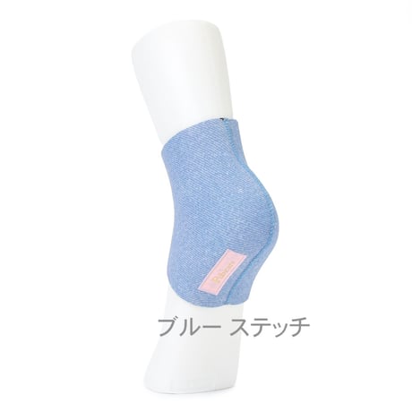 かかとソックス（ブルーデニム柄）