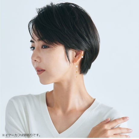 K10YGアコヤパール・淡水パールピアス 111708070015