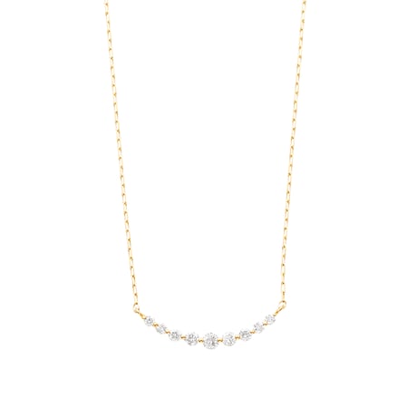 ベリテ　K18YGダイヤモンドネックレス 楽天市場】K18YG K18 18金 金 ダイヤモンドネックレス