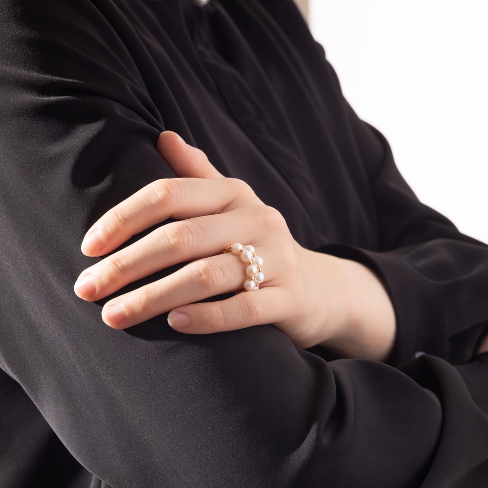 K18YG アコヤパール フリーリング 131208160024 | VERITEOnline