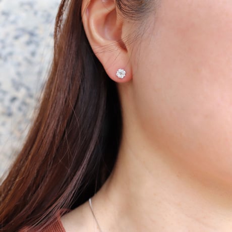 PT900 ダイヤモンド ピアス 113808020021
