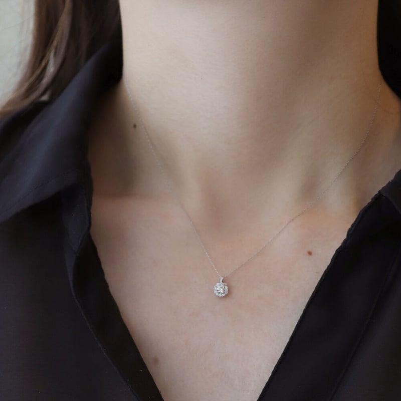 極品】pt950プラチナ 2カラットのダイヤモンドのネックレスをはめ込09