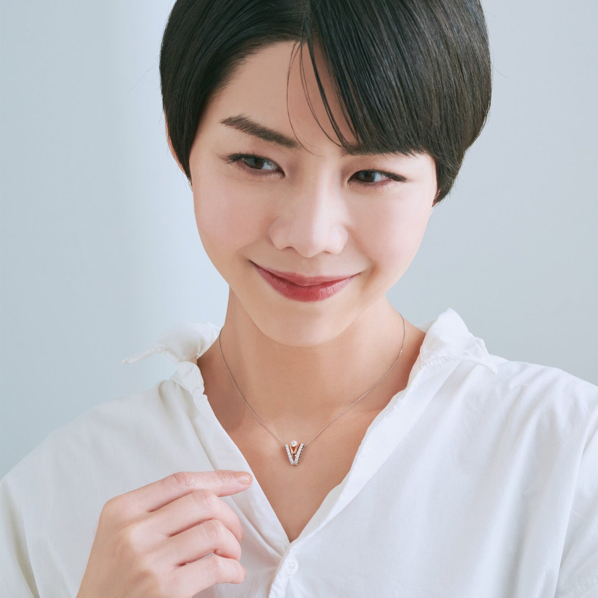 PT850/PT950/K18PG H&Cダイヤモンド ネックレス 102708010092