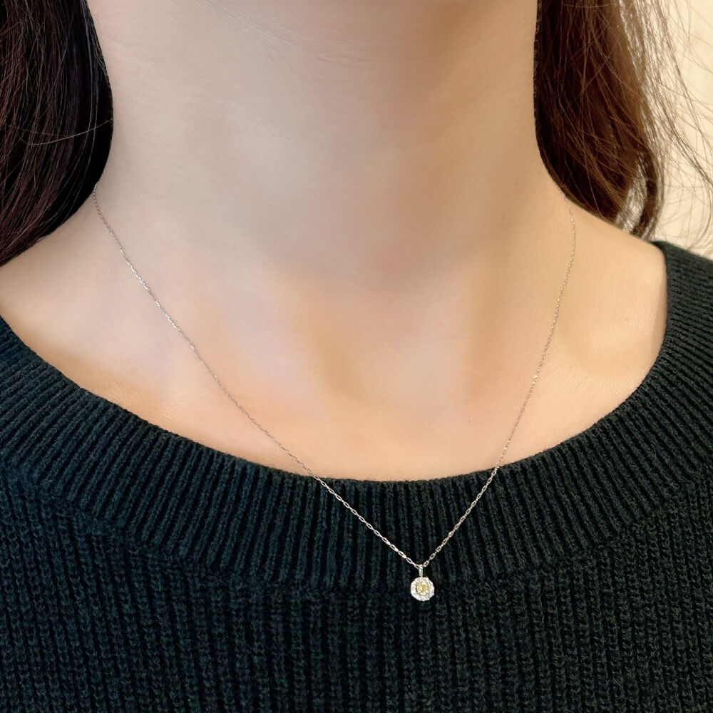 PT900イエローダイヤモンドネックレス | VERITEOnline-Shop PT900イエローダイヤモンドネックレス | VERITEOnline-Shop