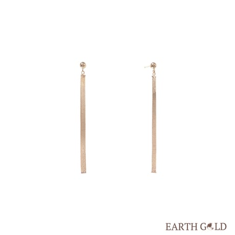 K18 EARTHGOLD ヘリンボーンピアス 103808080153