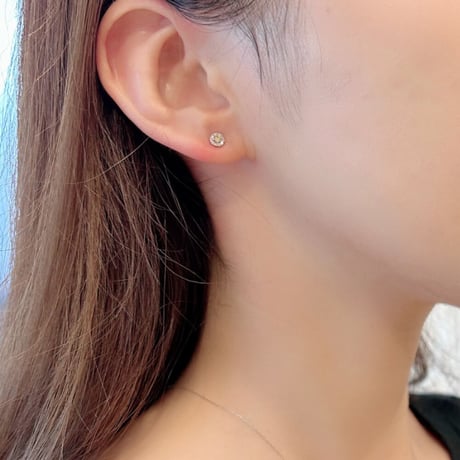 PT900 イエローダイヤモンド ピアス 125208020266