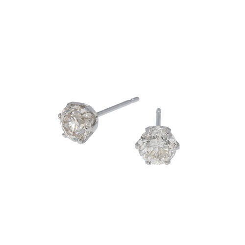 PT900　ダイヤモンド　ピアス　プラチナ　天然ダイヤモンド　pt900　ダイヤ 楽天市場】Pt900【0.6ct】フラワーモチーフ ダイヤモンド ピアス