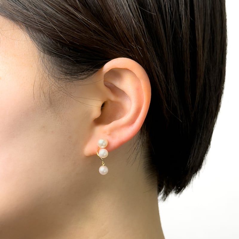 エテ K10YG 淡水パール アメリカン ピアス K10YG 淡水パール アメリカンピアス | VERITEOnline-Shop