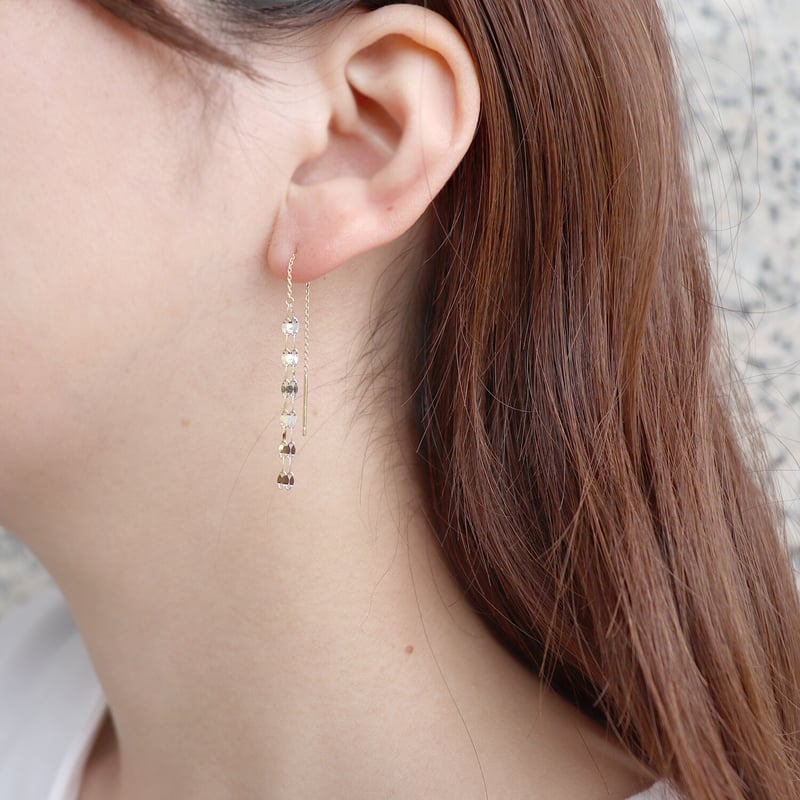 K18YG／PT 地金ピアス | VERITEOnline-Shop｜ラグジュアリーなトレンド 