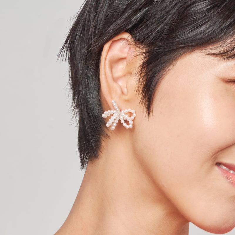 K10WG 淡水パール ピアス | VERITEOnline-Shop｜ラグジュアリー