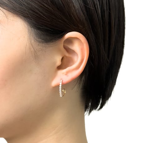 K10YG キュービックジルコニア ピアス 124208060357