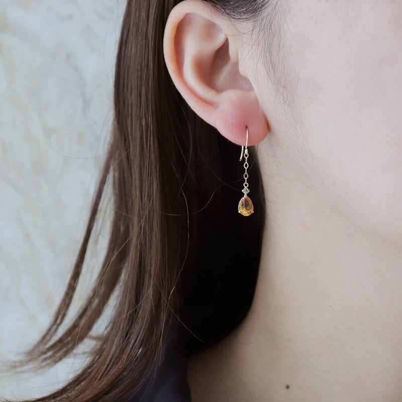 K10YG シトリン/ペリドットピアス | VERITEOnline-Shop K10YG シトリン/ペリドットピアス | VERITEOnline-Shop