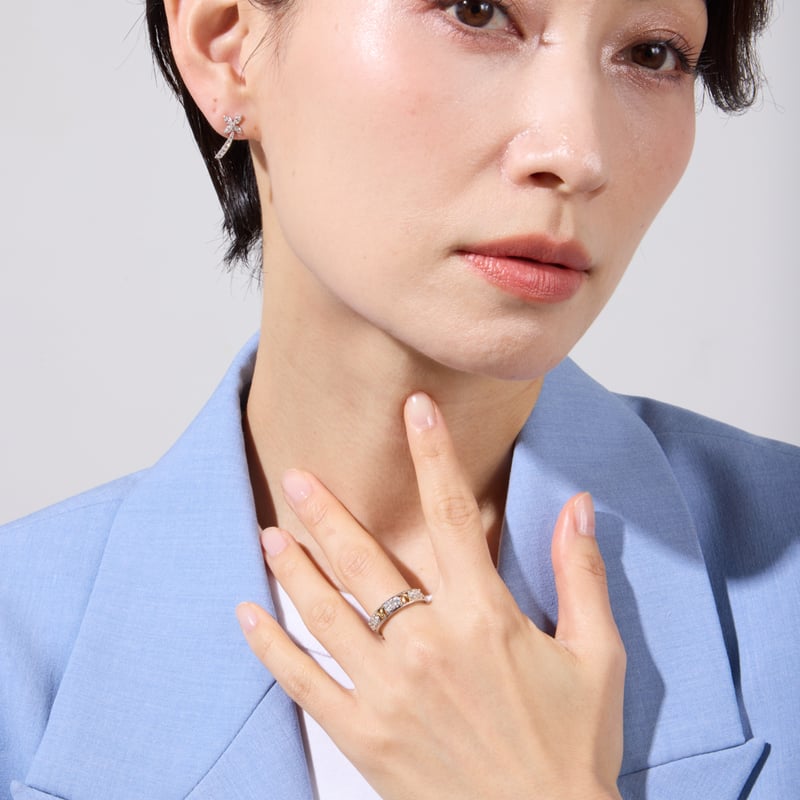 PT900 / PT950 ダイヤモンド ピアス 123308020422 | VERITEO