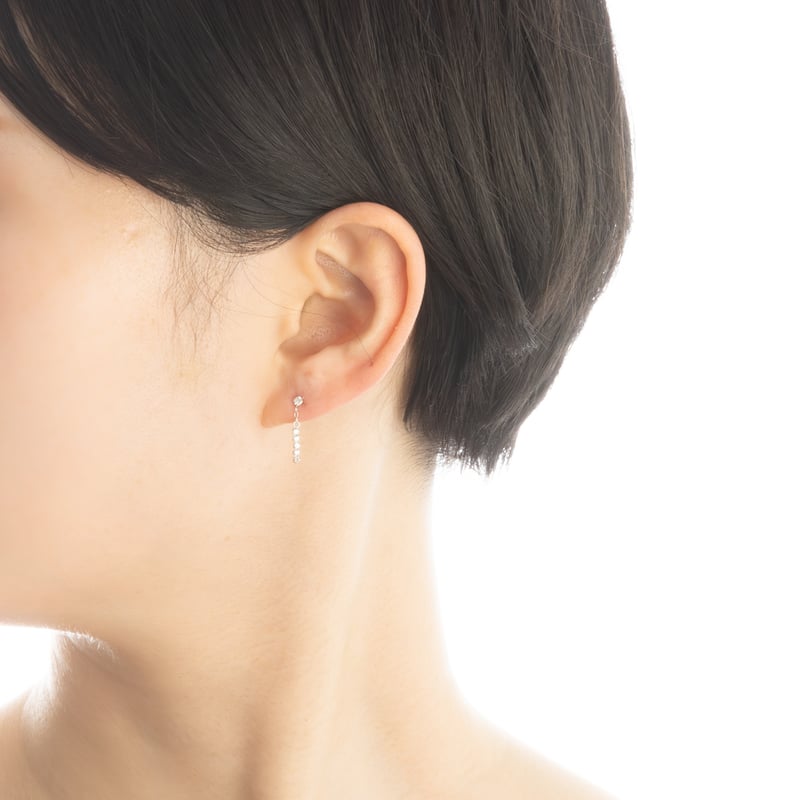 K18WG ダイヤモンド ピアス 122508020204 | VERITEOnline-Sh