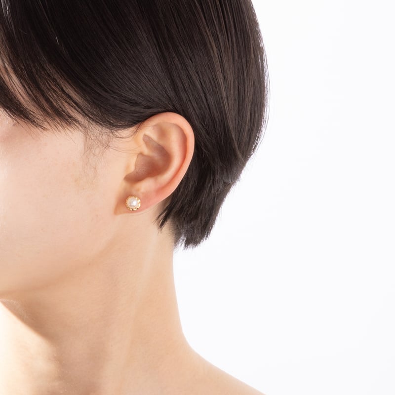 K10YG アコヤパール ピアス 130508070094 | VERITEOnline-Sh