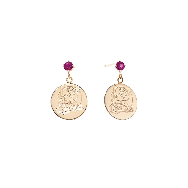 K10YG ルビー ピアス<カープ坊や> | VERITEOnline-Shop K10YG ルビー ピアス<カープ坊や> | VERITEOnline-Shop