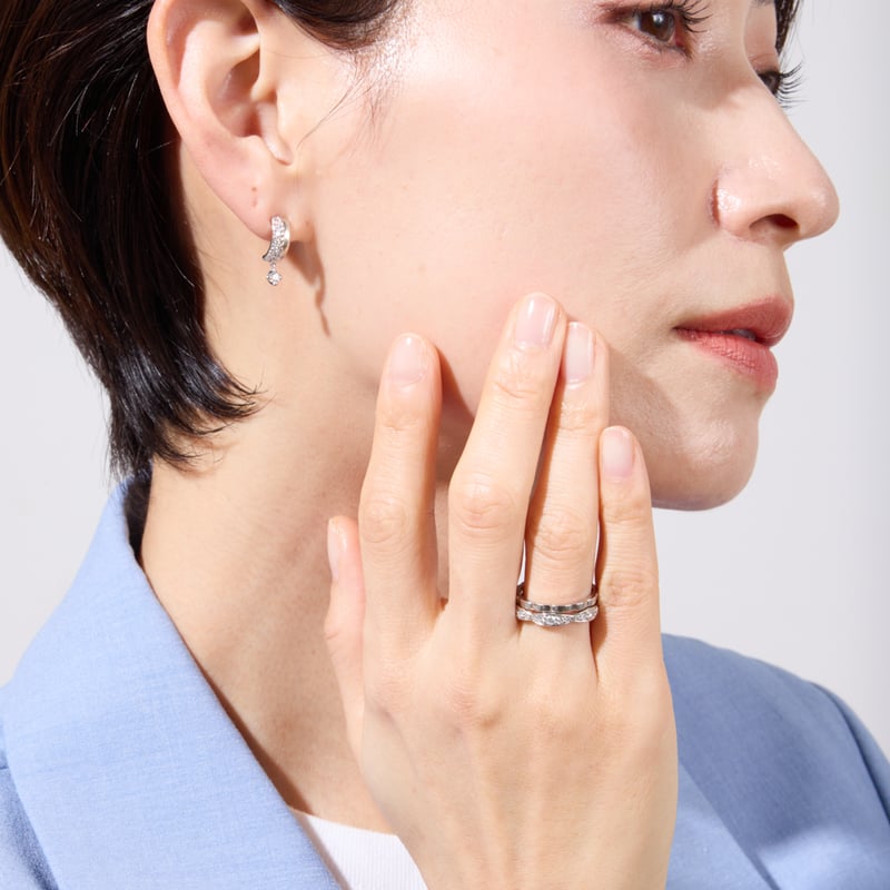 PT900 / PT950 ダイヤモンド ピアス 113808020092 | VERITEO