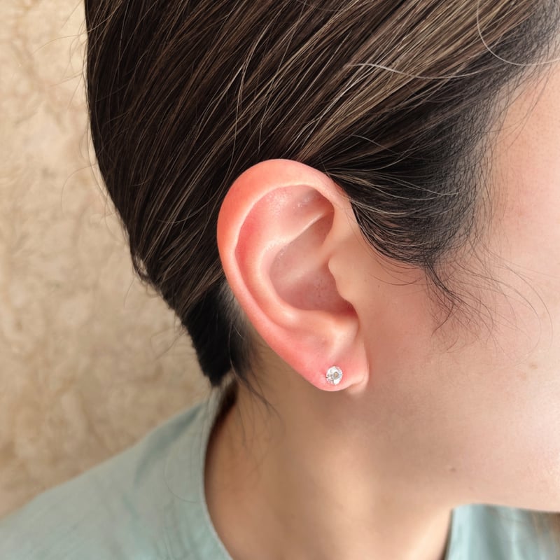 K10YG ブルークォーツ/キュービックピアス | VERITEOnline-Shop｜ラグジ 