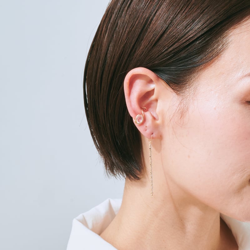 K10YG ローズクォーツ イヤーカフ 403508061437 | VERITEOnline