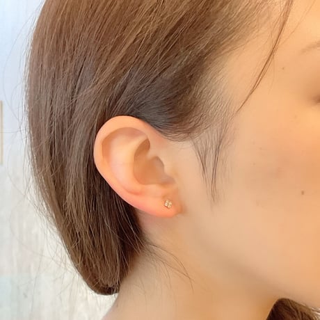K18YG ダイヤモンドピアス　118208020311