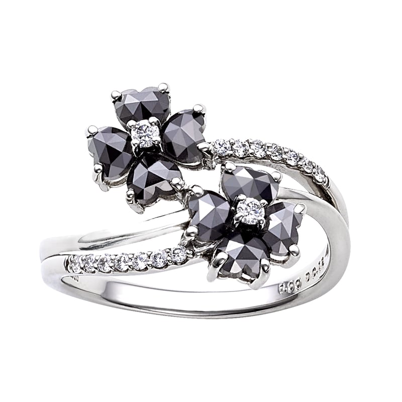 PT950 ダイヤモンド / ブラックダイヤモンド リング 126108020120 | VE