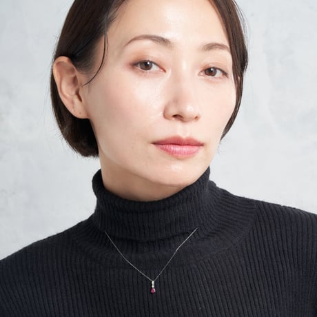 PT850/950 ルビー/ダイヤモンドネックレス 114808020331
