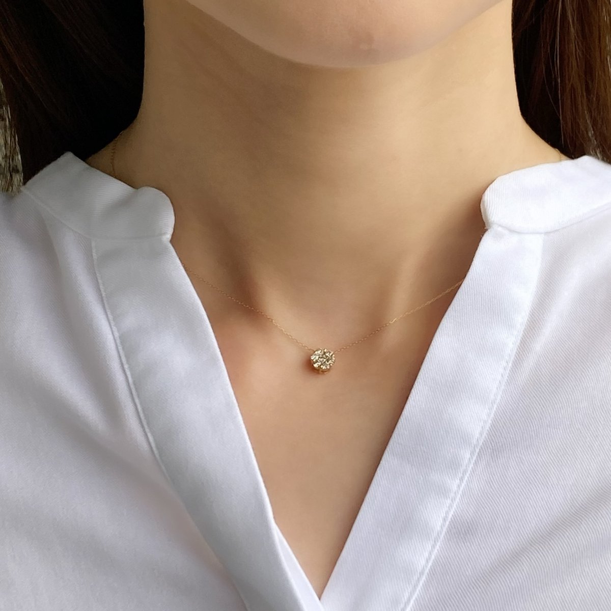 K18YG ダイヤモンド ネックレス 118208020037 | VERITEOnline-