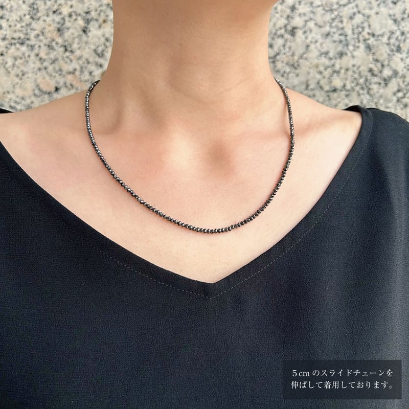 PT850 ブラックダイヤモンド ネックレス | VERITEOnline-Shop｜ラグジュ
