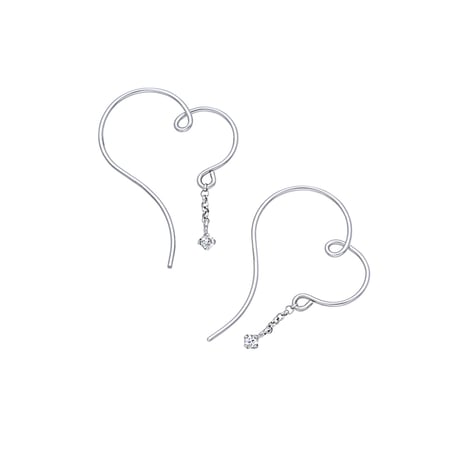 VERITE ハート型ダイヤモンドピアス☆ CATEGORY Pierce Garden Collection -ピアスガーデン- | V