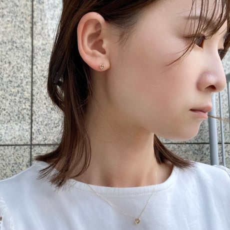 K10YG ダイヤモンド ピアス (ダンシングストーン) 125208020213