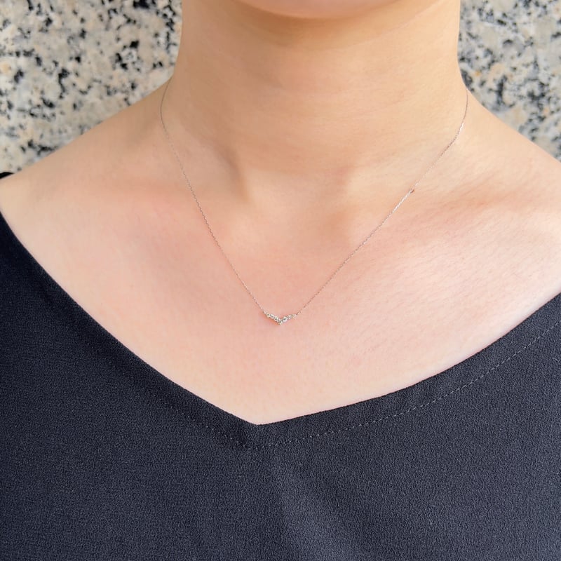 Pt850/900 ダイヤ ネックレス