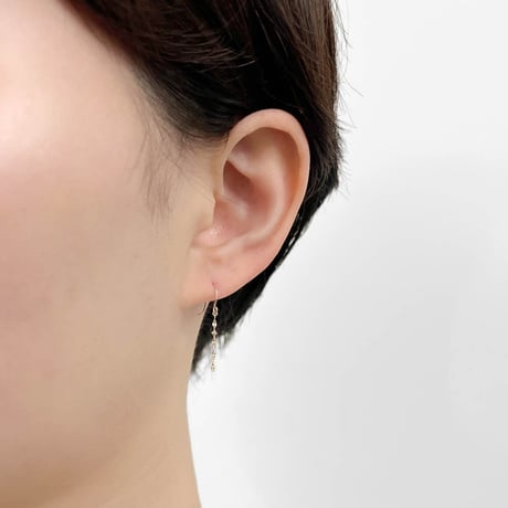 K10YG ダイヤモンド ピアス 118208160027