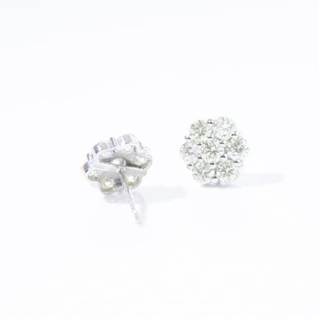 PT900 / PT950 ダイヤモンド ピアス 125208160012