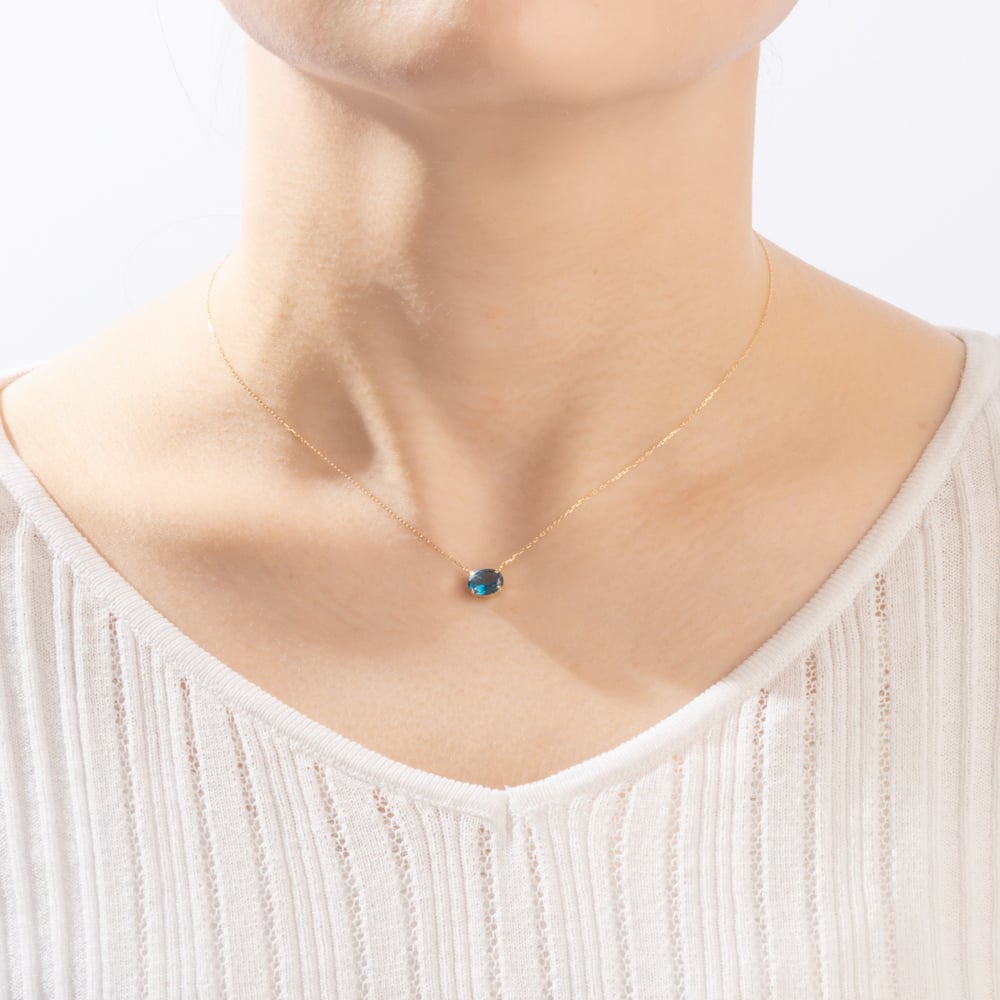 K10YG ロンドン ブルートパーズ ネックレス | VERITEOnline-Shop