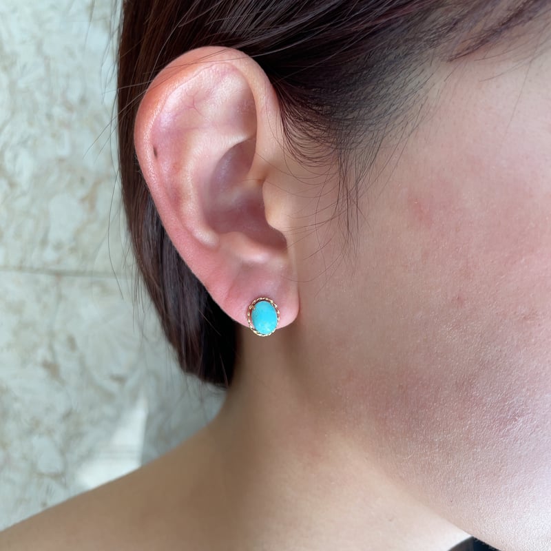 K18YGターコイズピアス | VERITEOnline-Shop｜ラグジュアリーな 